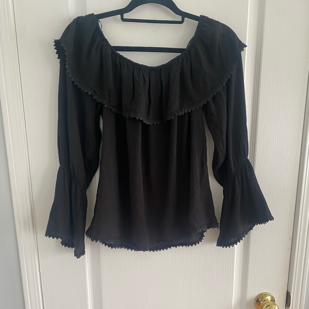 Forever 21 Off the Shoulder Ruffle Top